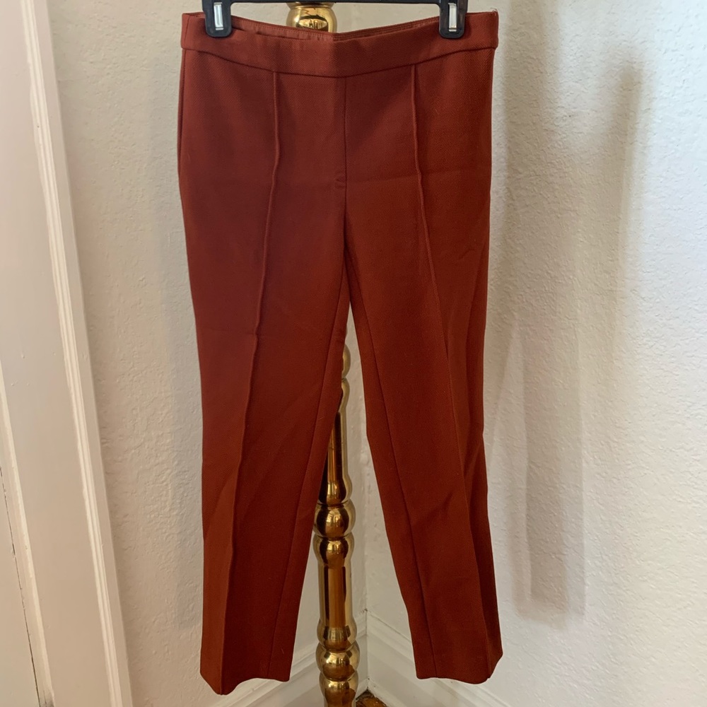 Ann Taylor pleated crop pants.
